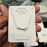 VIORÉ Eternal Infinity 925 Sterling Silver Necklace