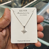 VIORÉ Aurora Starburst 925 Sterling Silver Necklace