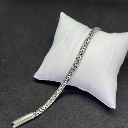Men’s Woven 925 Sterling Silver Bracelet