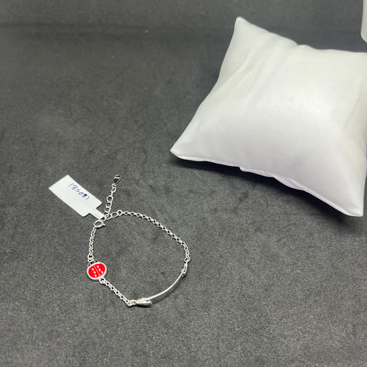 Kids Ladybug Charm 925 Sterling Silver Bracelet
