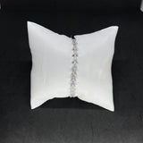 Women’s Elegant Leaf-Design Single Kada in 925 Sterling Silver with CZ Stones