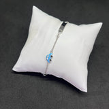 Kids Blue Car Charm 925 Sterling Silver Bracelet