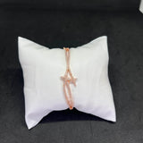 Women’s Celestial Twin Star Kada in 925 Sterling Silver with Rose Gold Finish & CZ Stones