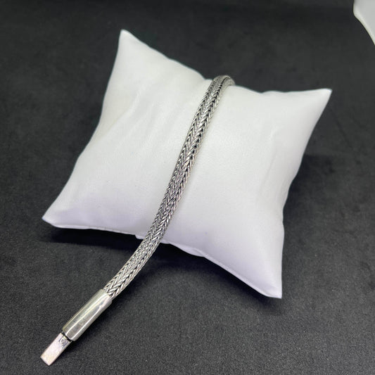 Men’s Herringbone 925 Sterling Silver Bracelet