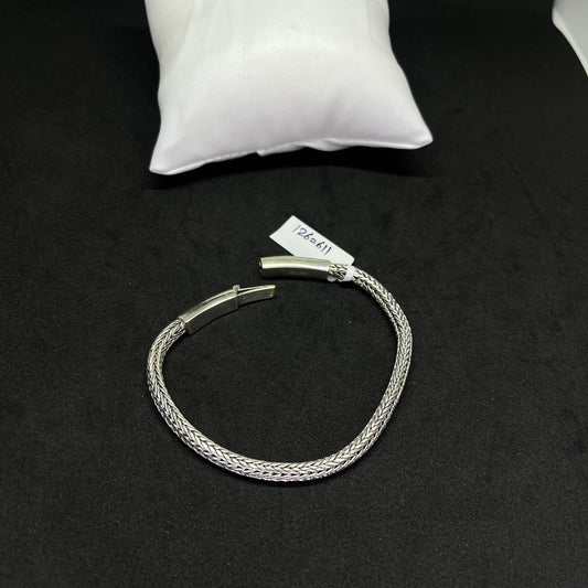 Men’s Herringbone 925 Sterling Silver Bracelet