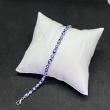 Womens Evil Eye Protection Bracelet in Real 925 Silver