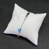 Kids Blue Car Charm 925 Sterling Silver Bracelet