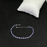 Womens Evil Eye Protection Bracelet in Real 925 Silver