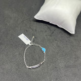 Kids Blue Car Charm 925 Sterling Silver Bracelet