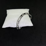 Men’s Chevron Pattern 925 Sterling Silver Bracelet